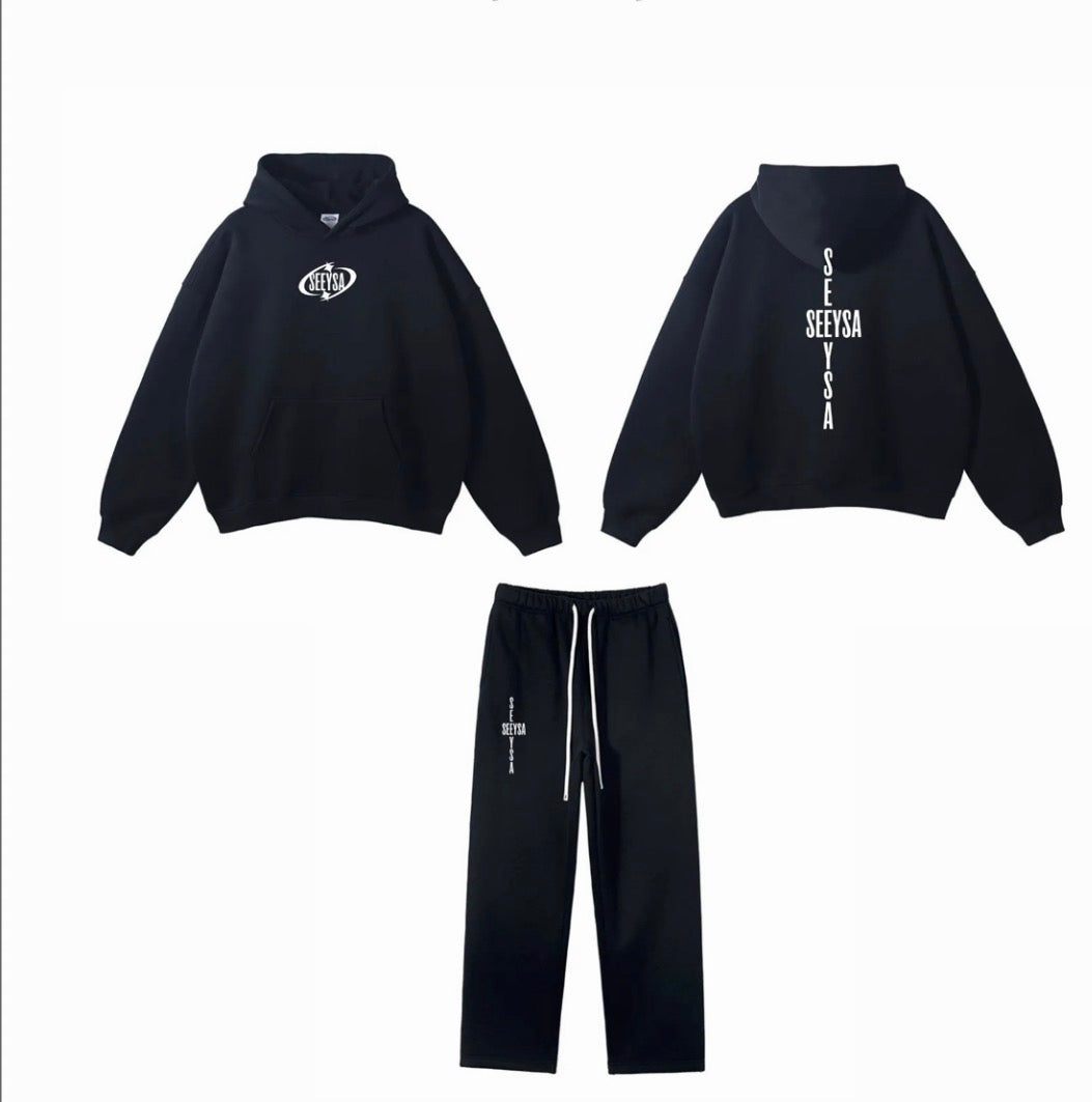 BLACK TRACKSUIT SEEYSA